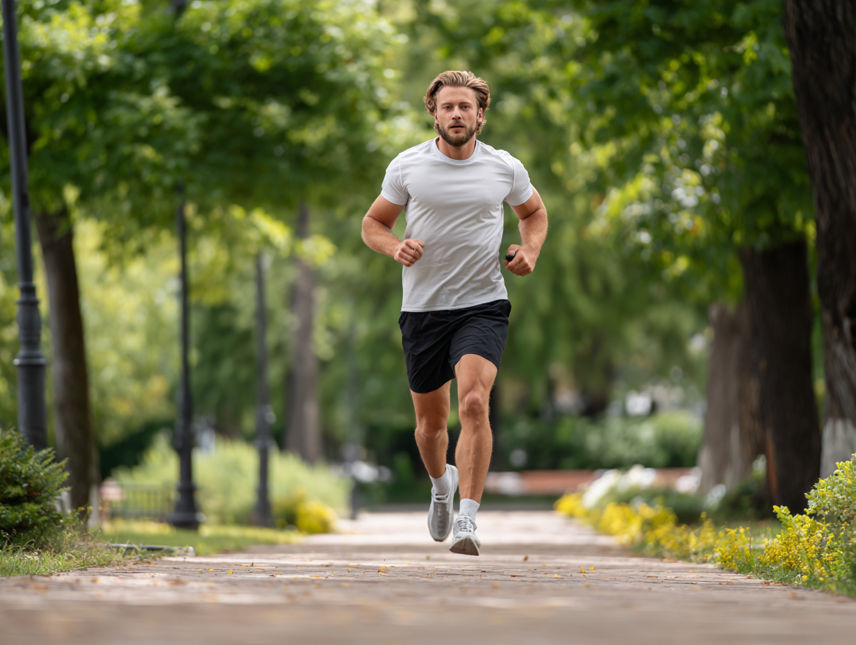 Muž počas fitness tréningu